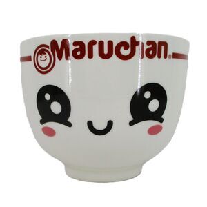 Maruchan Ramen Noodle Bowl Built in Chopsticks Holder Ceramic